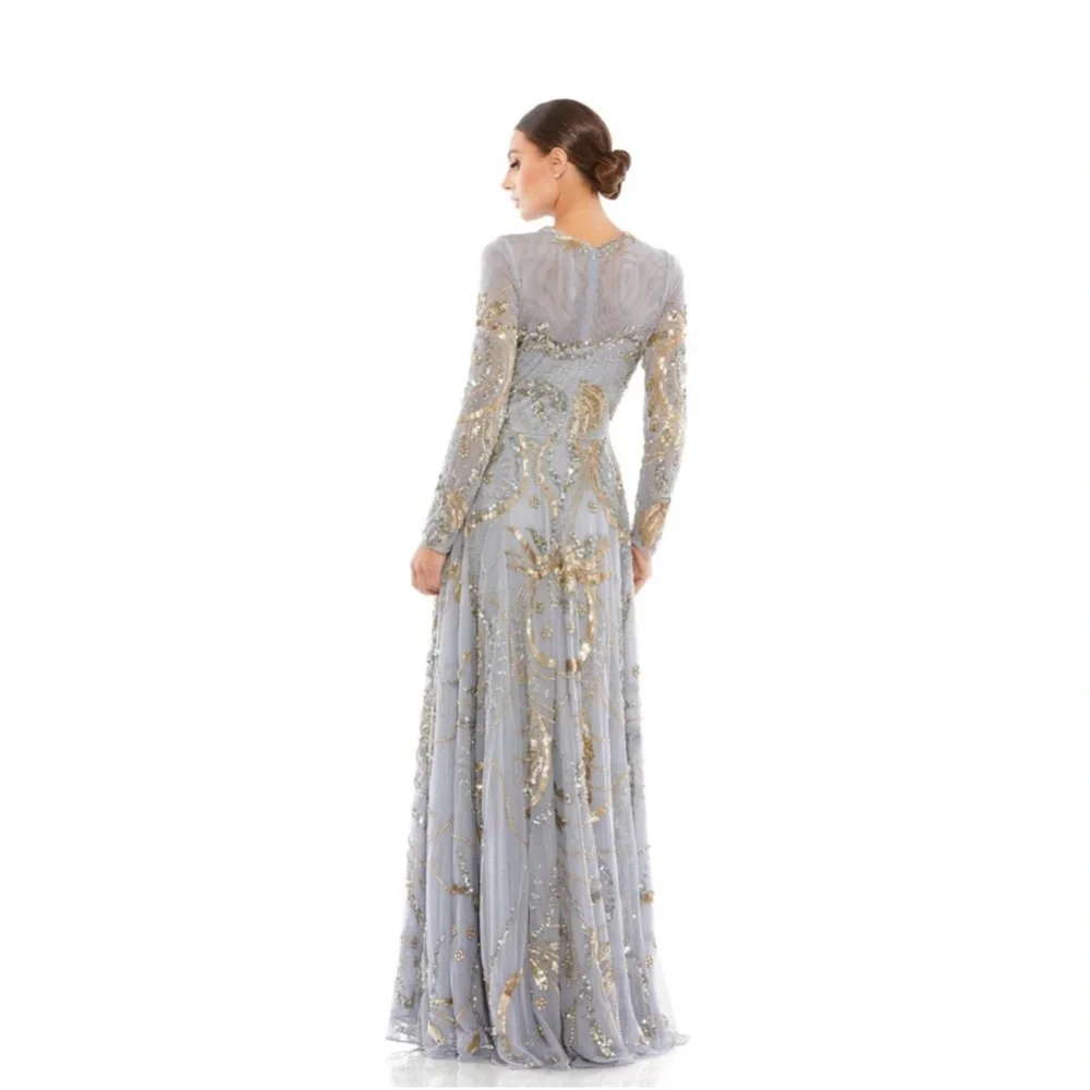 Embellished A-line gown - Picture 2 of 3